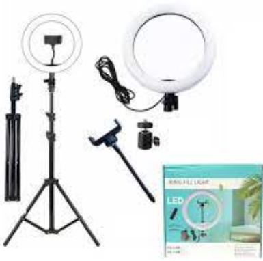 Aro de Luz LED ''12''con Trípode y Control – Ideal para Fotos, Videos y Streaming
